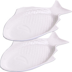 Блюдо сервировочное 2 пр фарфор Loraine 28112-1 KSMB-28112-1