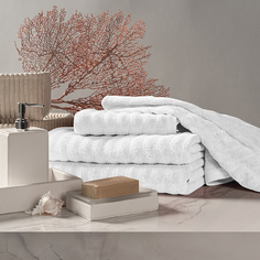 ESTIA ТОРЛЕЙ бел К-т полотенец 50х80-2/70х130-2, 100% хлопок, 500 г/м2