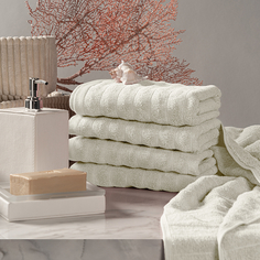 ESTIA ТОРЛЕЙ экрю К-т полотенец 50х80-4, 100% хлопок, 500 г/м2