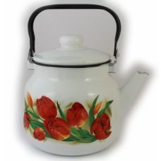 Чайник эмалированный 3.5л Эмаль Магнитогорск 01-2713/4 Тюльпаны