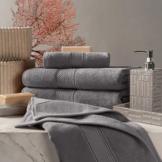 ESTIA МАРТОС св-сер К-т полотенец 50х80-2/70х130-2, 100% хлопок, 500 г/м2