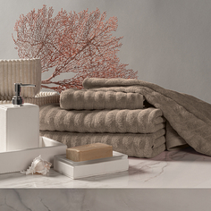 ESTIA ТОРЛЕЙ беж К-т полотенец 50х80-2/70х130-2, 100% хлопок, 500 г/м2