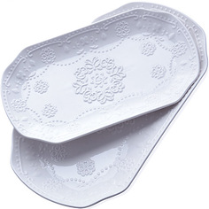 Блюдо 2 предмета фарфор Loraine 28108 KSMB-28108