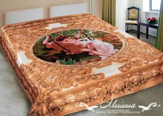 Покрывало Marianna иск. шелк 3D 225х245 Барокко, шт