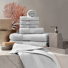 ESTIA МАРТОС бел К-т полотенец 30х50-4/50х80-2/70х130-2, 100% хлопок, 500 г/м2