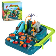 Развивающая игрушка Компания друзей трек с динозаврами зеленый, JB0404225. Smart Baby