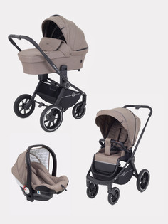 Коляска детская 3 в 1 RANT FLEX GRAND PU 2022 от 0 до 36 месяцев RA073 Cacao Brown РАНТ
