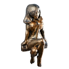 Консоль-вешалка "Девушка" 32х15х13см