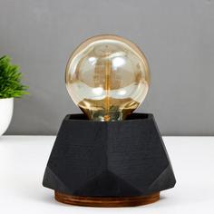 Настольная лампа 16698/1BK E27 60Вт черный 10х10х10 см No Brand