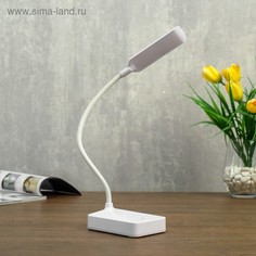 Лампа настольная 79954/1 LED 2Вт USB батарейки 3АА белый 10х7х37 см Risalux