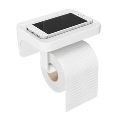 Держатель для туалетной бумаги с полочкой Umbra Flex, белый