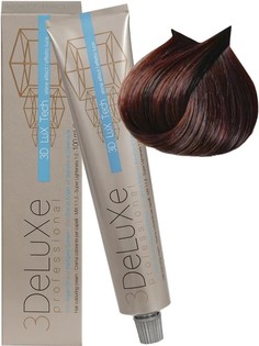 Крем-краска для волос 3deluxe professional 652 темный блондин шоколадный, 100мл