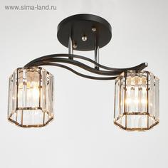 Люстра 91268/2 E27 40Вт черный-хром 46х28х25 см Bayer Lux