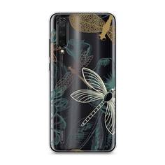 Силиконовый чехол "Тени стрекоз" на Xiaomi Mi 9 Lite Awog