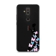 Чехол Awog "Платье из бабочек" для Nokia X71