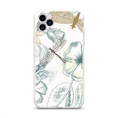 Матовый силиконовый чехол "Тени стрекоз" на Apple iPhone 11 Pro Max Awog
