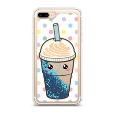 Жидкий чехол с блестками "Милый стакан" на Apple iPhone 7 Plus Awog