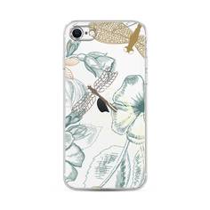 Силиконовый чехол "Тени стрекоз" на Apple iPhone SE 2020 Awog