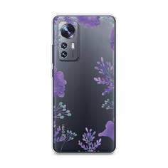 Чехол Awog "Сиреневая цветочная рамка" для Xiaomi 12X