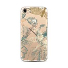 Силиконовый чехол "Тени стрекоз" на Apple iPhone 8 Awog