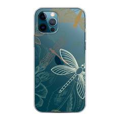 Силиконовый чехол "Тени стрекоз" на Apple iPhone 12 Pro Awog