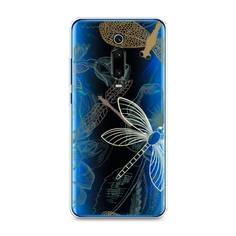 Силиконовый чехол "Тени стрекоз" на Xiaomi Mi 9T Awog