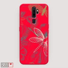 Матовый силиконовый чехол "Тени стрекоз" на Oppo A5 (2020) Awog
