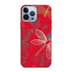 Матовый силиконовый чехол "Тени стрекоз" на Apple iPhone 13 Pro Max Awog