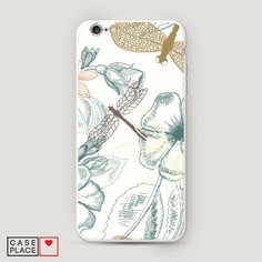 Матовый силиконовый чехол "Тени стрекоз" на Apple iPhone 6 Plus Awog