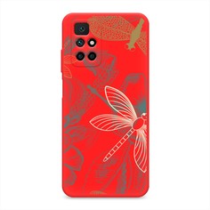 Матовый силиконовый чехол "Тени стрекоз" на Xiaomi Redmi Note 11 4G China Awog
