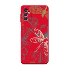 Матовый силиконовый чехол "Тени стрекоз" на Samsung Galaxy M52 Awog