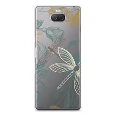 Силиконовый чехол "Тени стрекоз" на Sony Xperia 10 Plus Awog