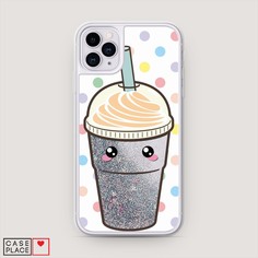 Жидкий чехол с блестками "Милый стакан" на Apple iPhone 11 Pro Max Awog