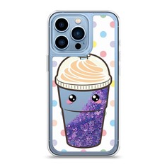 Жидкий чехол с блестками "Милый стакан" на Apple iPhone 13 Pro Awog