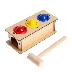 Стучалка-сортер «Классическая», с молотком, МИКС, d шарика: 3 см Wood Land