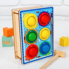 Стучалка-сортер «Палитра», с молотком Wood Land