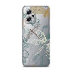 Силиконовый чехол "Тени стрекоз" на Xiaomi Poco X4 GT Awog