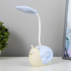 Лампа настольная Улитка LED 1 режим 4,2Вт USB синий 8,5х13х29 см Risalux