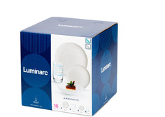 Столовый набор посуды, сервиз, набор 16 предметов Аммонит с подарком внутри Luminarc