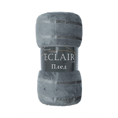 Плед Eclair Страйп 150 х 200 см фланелевый серый