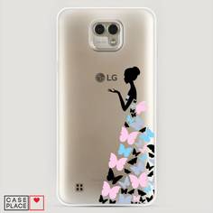 Чехол Awog "Платье из бабочек" для LG X Cam