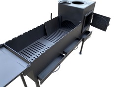 Мангал с колосниковыми решетками 8мм и печкой ДизайнМеталла