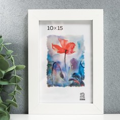 Фоторамка МДФ 10х15 см (100) белый Зебра