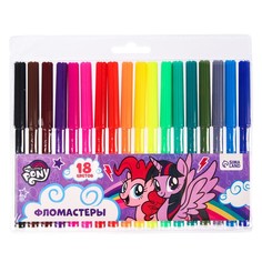 Фломастеры, 18 цветов, My little pony Hasbro