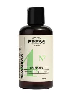 Шампунь для волос гель для душа 2в1 Press Gurwits Perfumerie мужской Pour Homme №4
