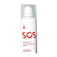 Гель для рук Sos, с антибактериальным эффектом Mi&Ko 20 мл