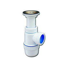 Сифон Элит с литым выпуском и нержавеющей чашкой д.70 (1 1/2-40) Vir Plast