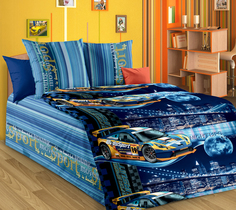 Покрывало Текс-Дизайн детское стеганое Неон 1 син. из бязи 110х140 Б11014192441