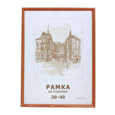 Фоторамка Zebra 30 x 40 см коричневая Зебра