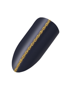 Цепочка золото тройное плетение, 95 см для дизайна ногтей Nail Art